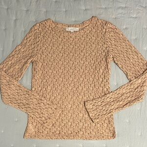 LOFT Women's Lace Textured Top